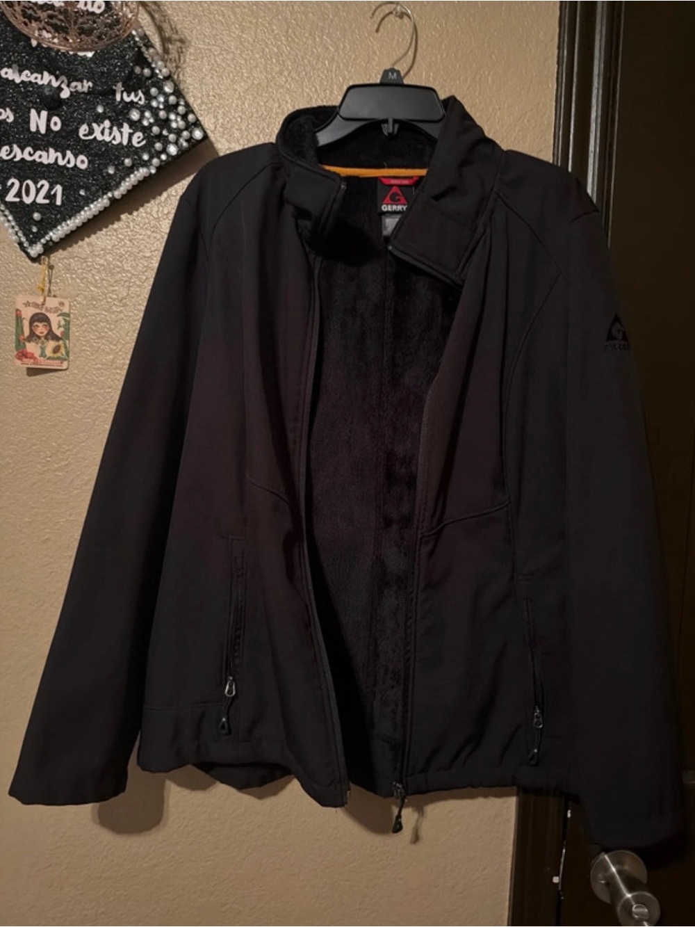 Gerry Weber Black Softshell Fleece-Lined Utility Jacket